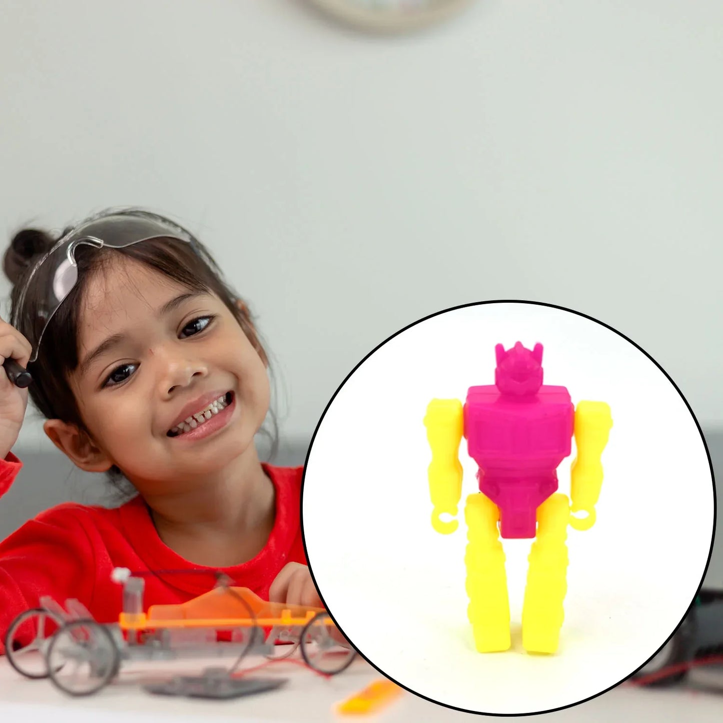 4424 30pc Small Robot Toy For Kids - Zidbik
