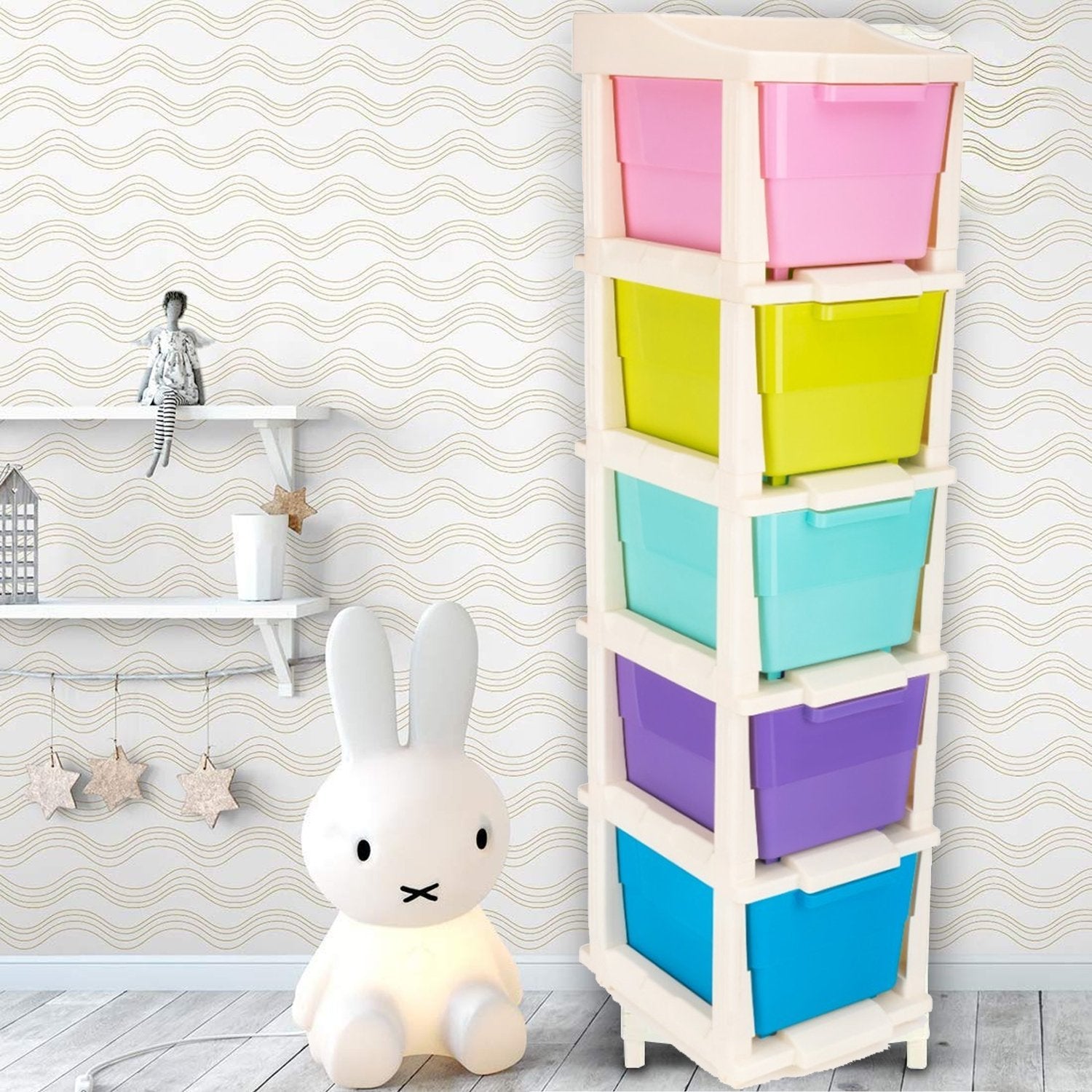 0702 5 Layer Multi-purpose Modular Drawer Storage System - Zidbik