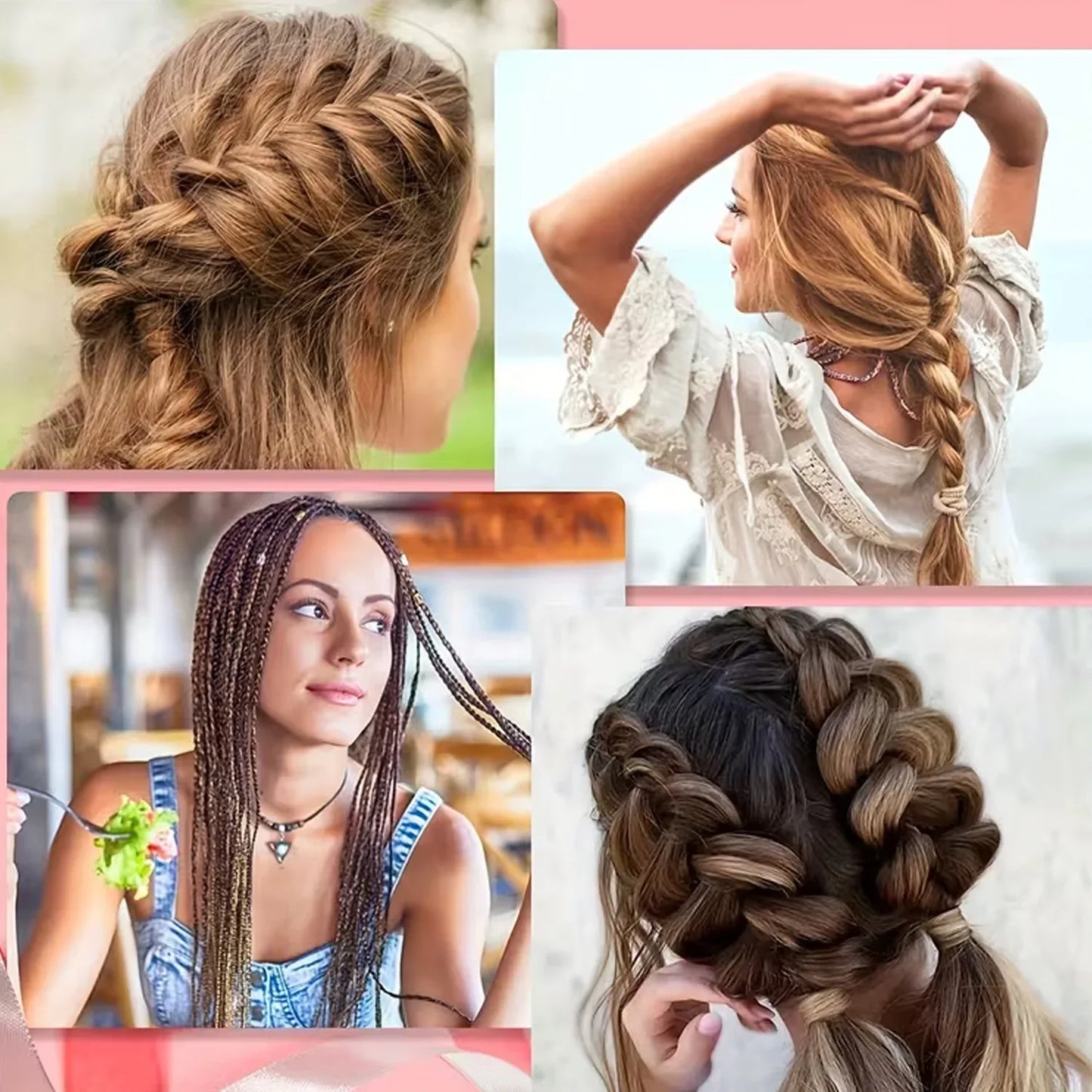 Multi-purpose Hair Styling Braiding Tool Set - Zidbik