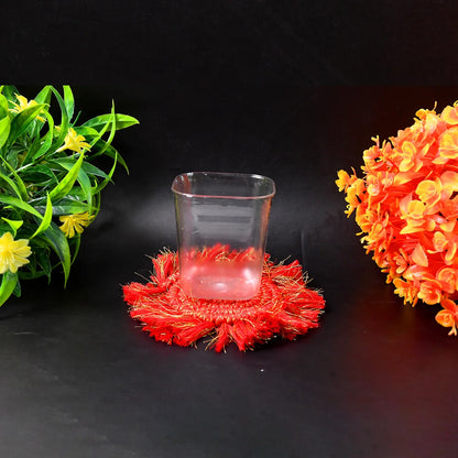 6pc Transparent Diamond Medium Serving Glass Set Glass Set For Water Juice Etc - Zidbik