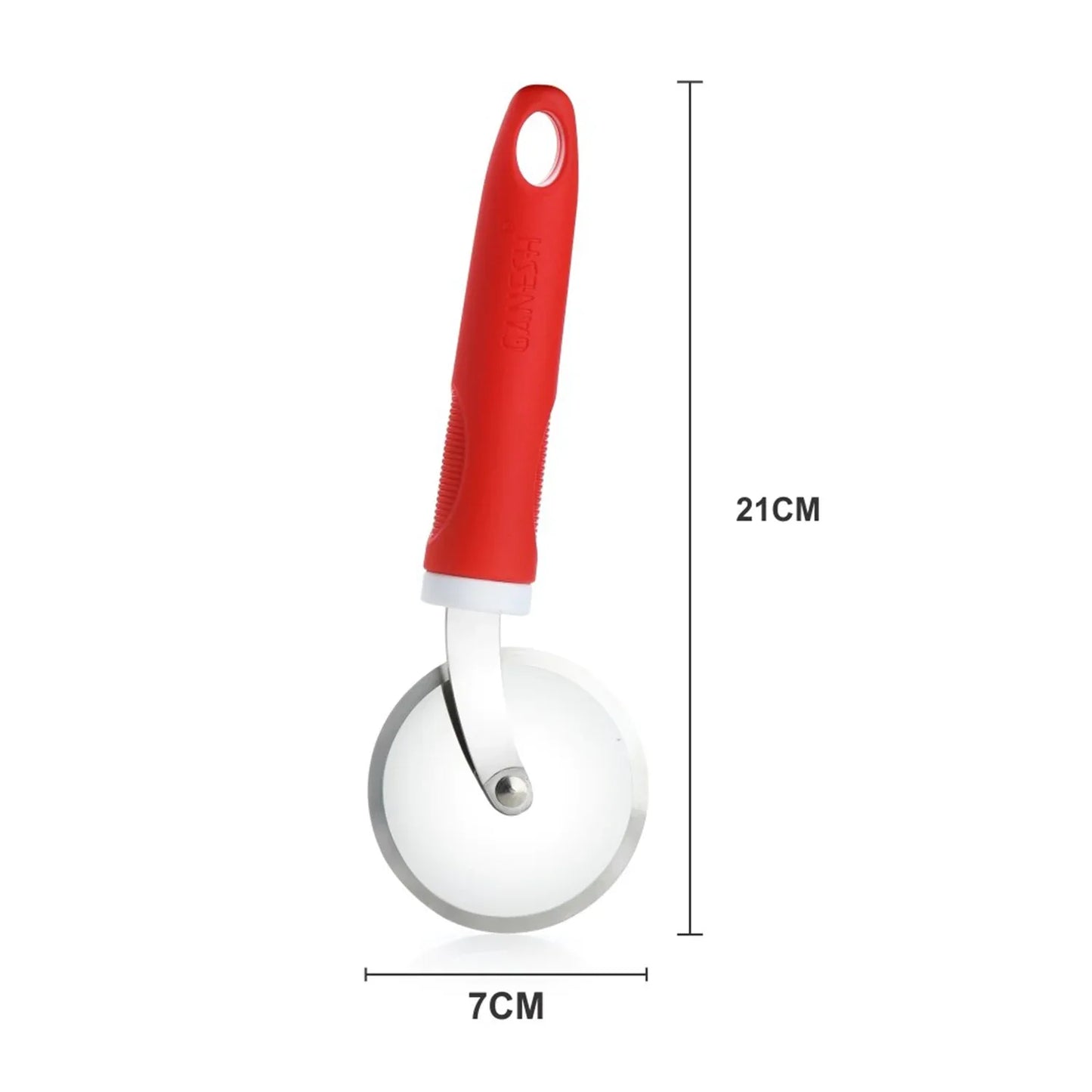 8707 Ganesh Ganesh Pizza Pastry Cutter Wheel Pizza Cutter (Stainless Steel) - Zidbik