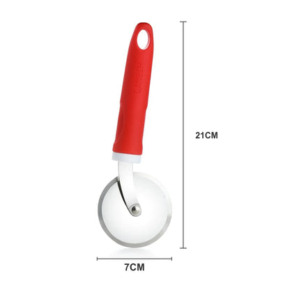 8707 Ganesh Ganesh Pizza Pastry Cutter Wheel Pizza Cutter (Stainless Steel) - Zidbik