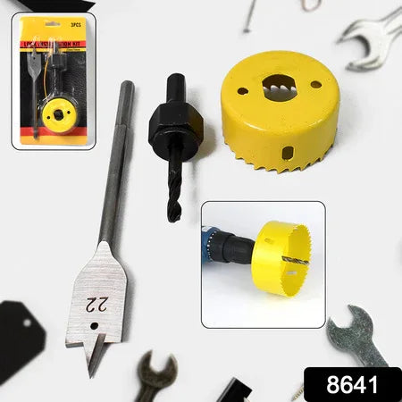 Door Lock Installation (22mmx150mm) Hole Saw Kit (1 Set) - Zidbik