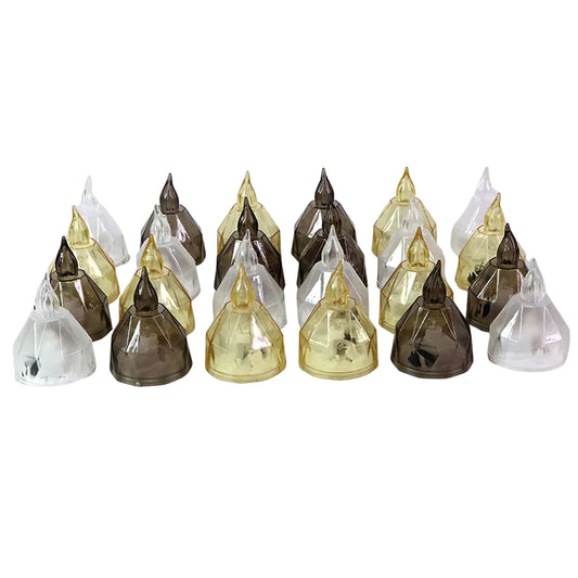 Premium 24 Piece Led Candle Lights Set Flameless Decorative Tealight Candles - Zidbik