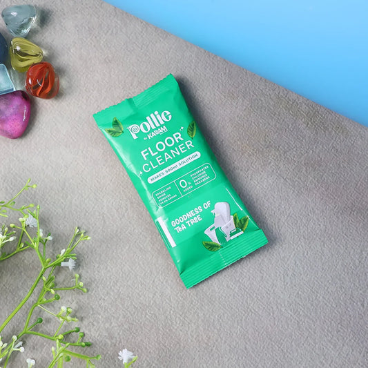Pollic Kadam Concentrated Floor Cleaner Sachet Tea Tree Fragrance (50 Gm) - Zidbik