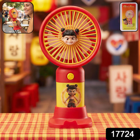 Cute Cartoon Character Portable Mini Fan (1 Pc)