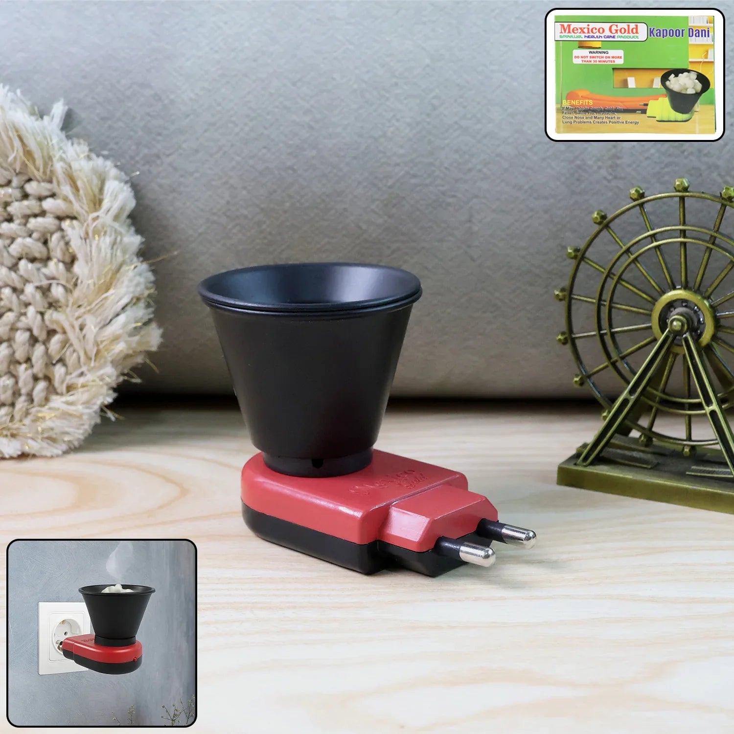 Electric Kapoor Dani Camphor Diffuser (1 Pc) - Zidbik