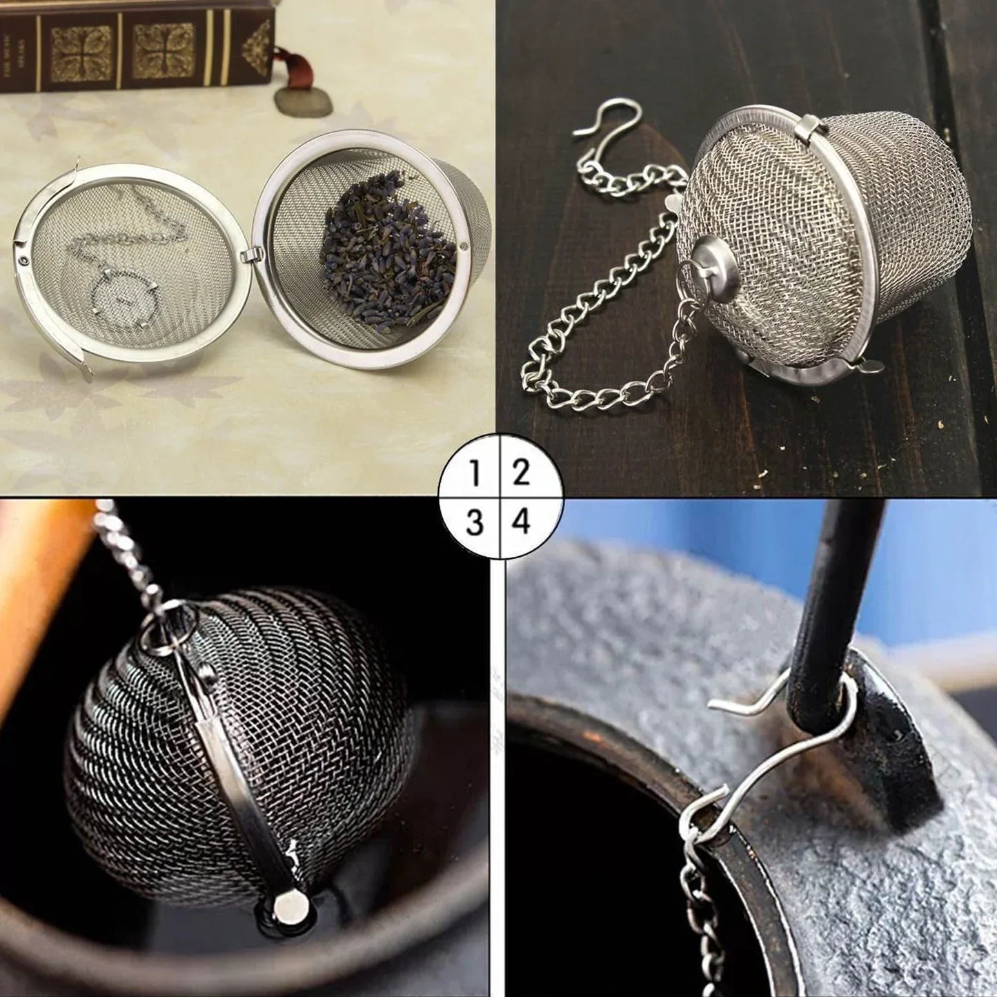 2744 Ss Easy Tea Filter Used For Filtering Tea Purposes While Making It In All Kinds Of Official And Household Kitchen Places Etc. - Zidbik