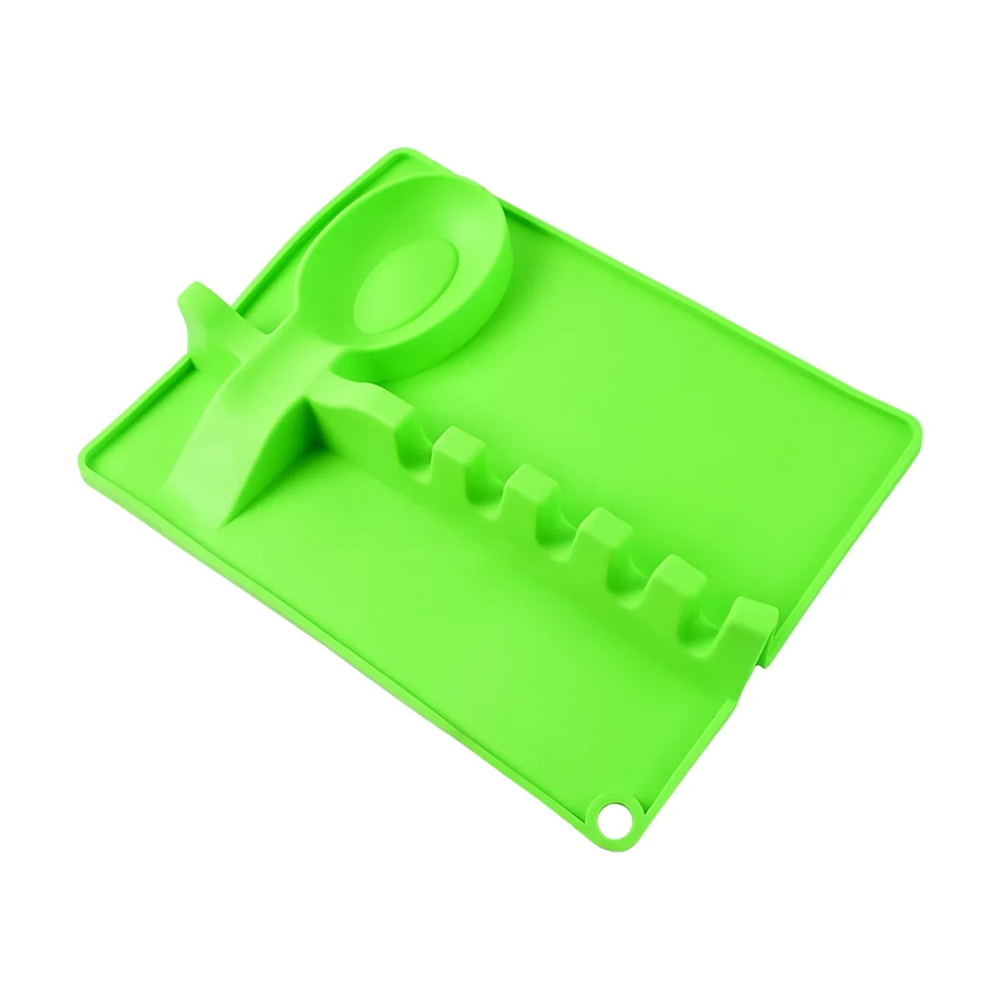 4-slots Silicone Multifunctional Spoon Holders Fork Spatula Rack (1 Pc) - Zidbik