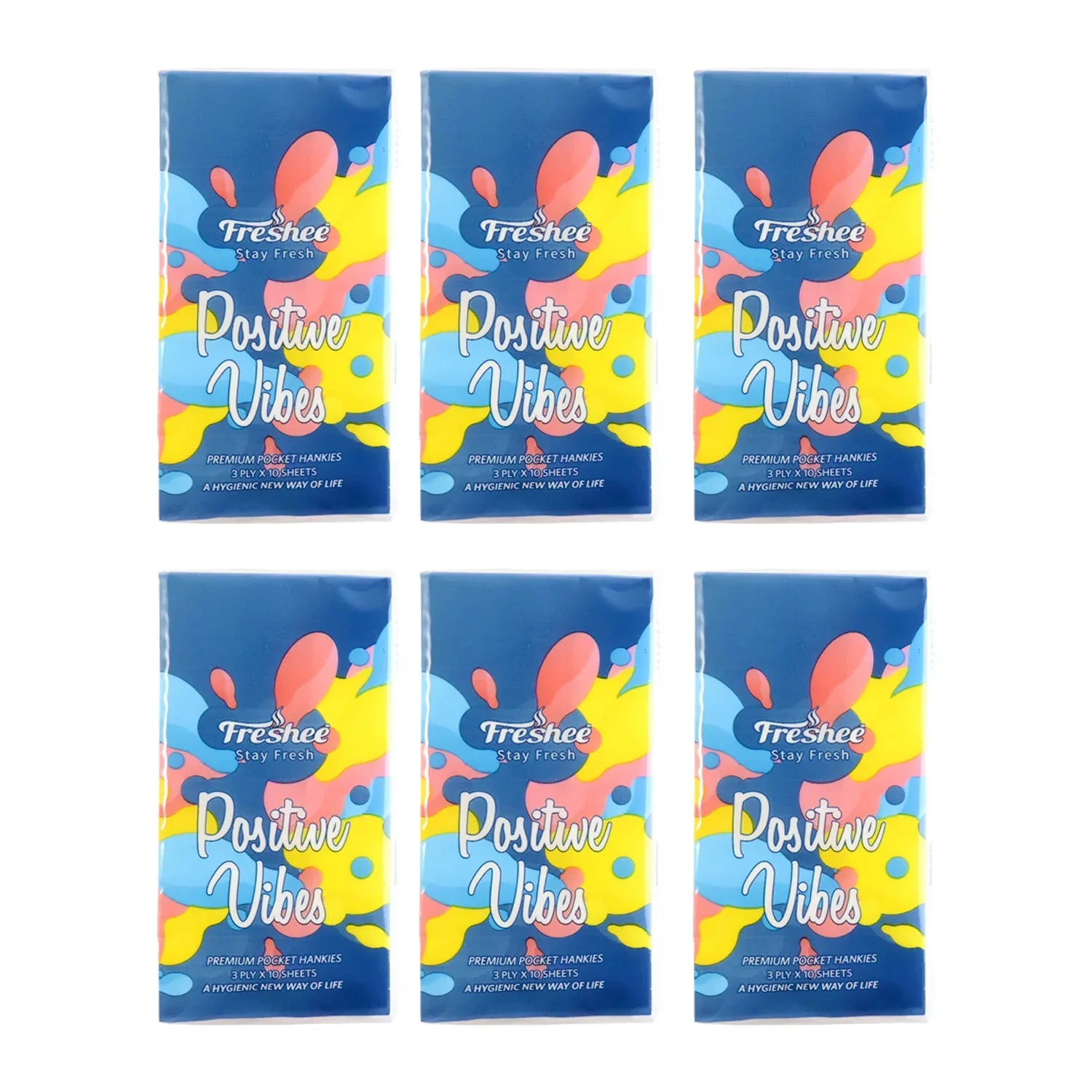 Premium 6-in-1 Soft Pocket Tissue Pack (60 Sheet) - Zidbik