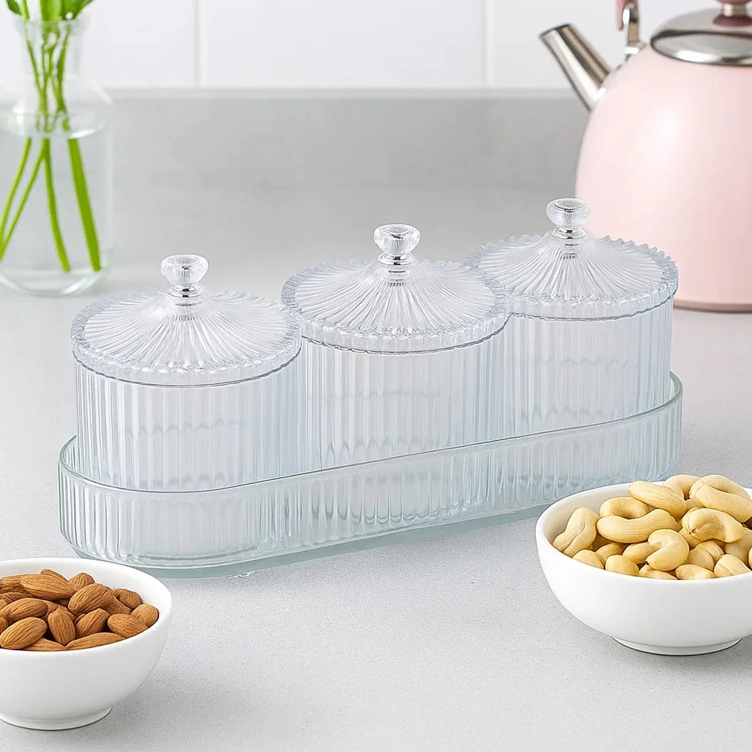 Dry Fruit Snack Storage - (3 Pc Set) - Zidbik