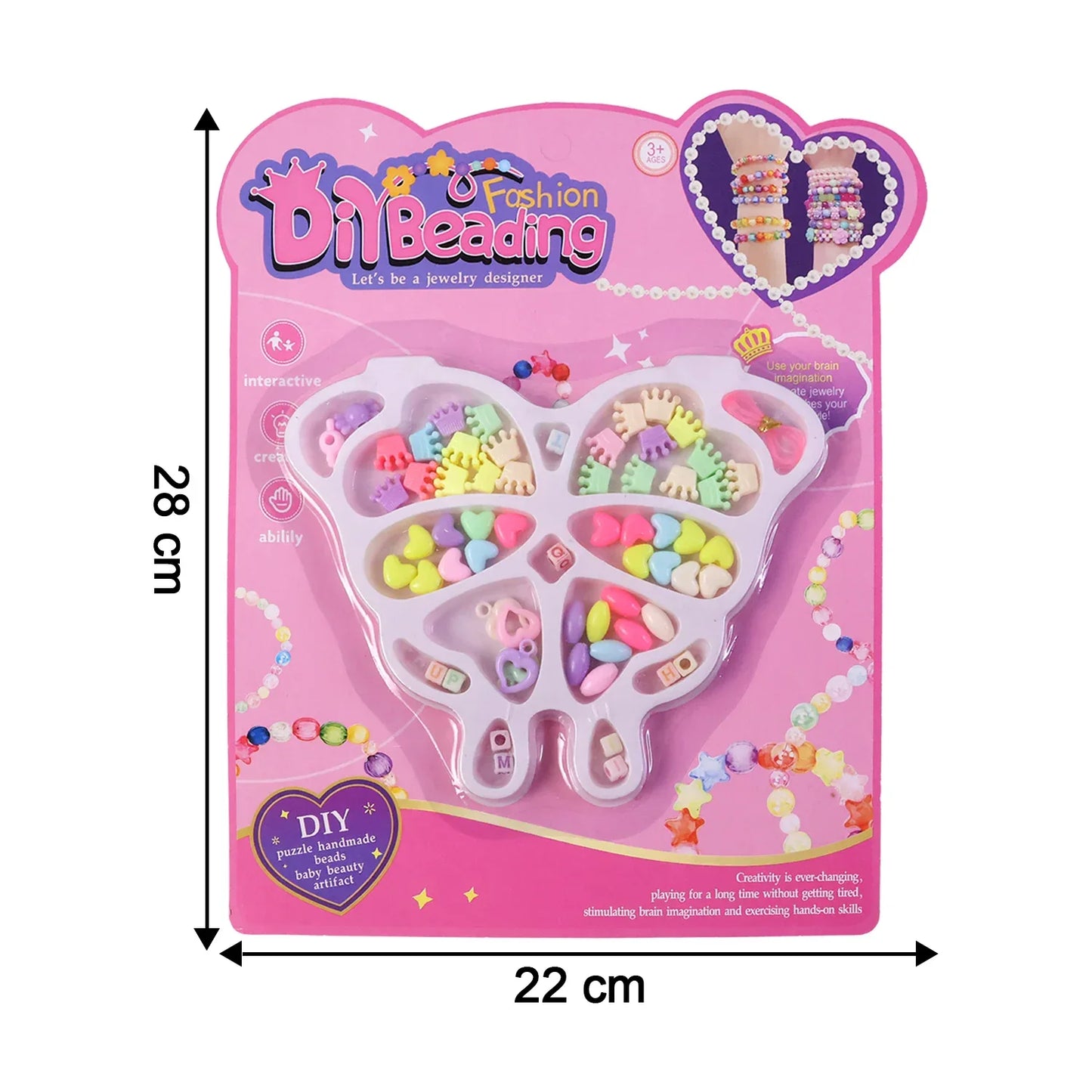 Diy Fashion Beading Jewellery Making Kit (1 Set) - Zidbik