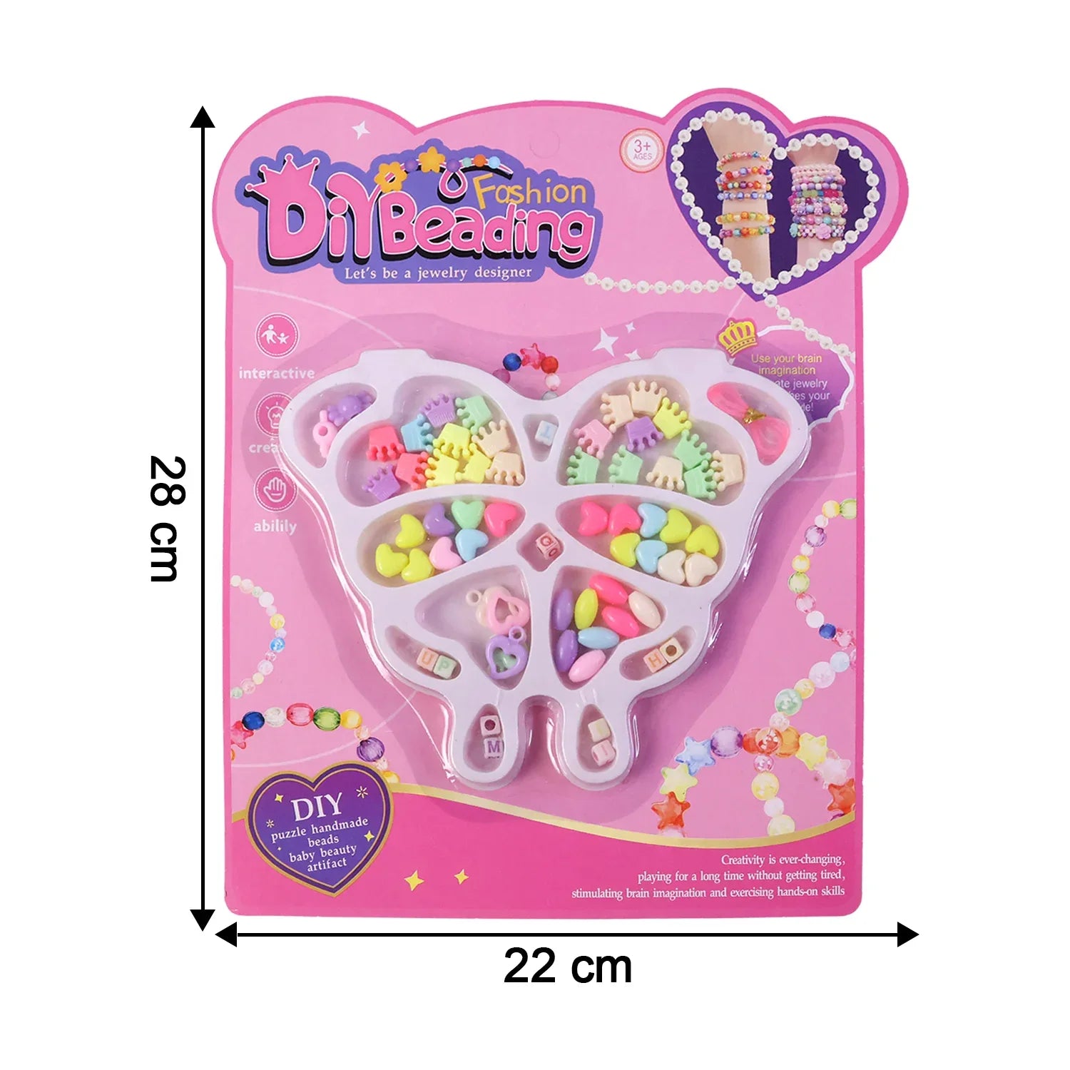 Diy Fashion Beading Jewellery Making Kit (1 Set) - Zidbik