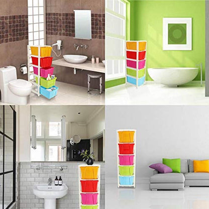 0702 5 Layer Multi-purpose Modular Drawer Storage System - Zidbik