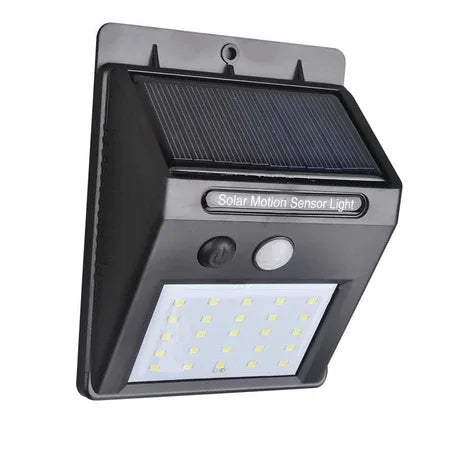 213 Solar Security Led Night Light For Home Outdoorgarden Wall (Black) (20-led Lights) - Zidbik