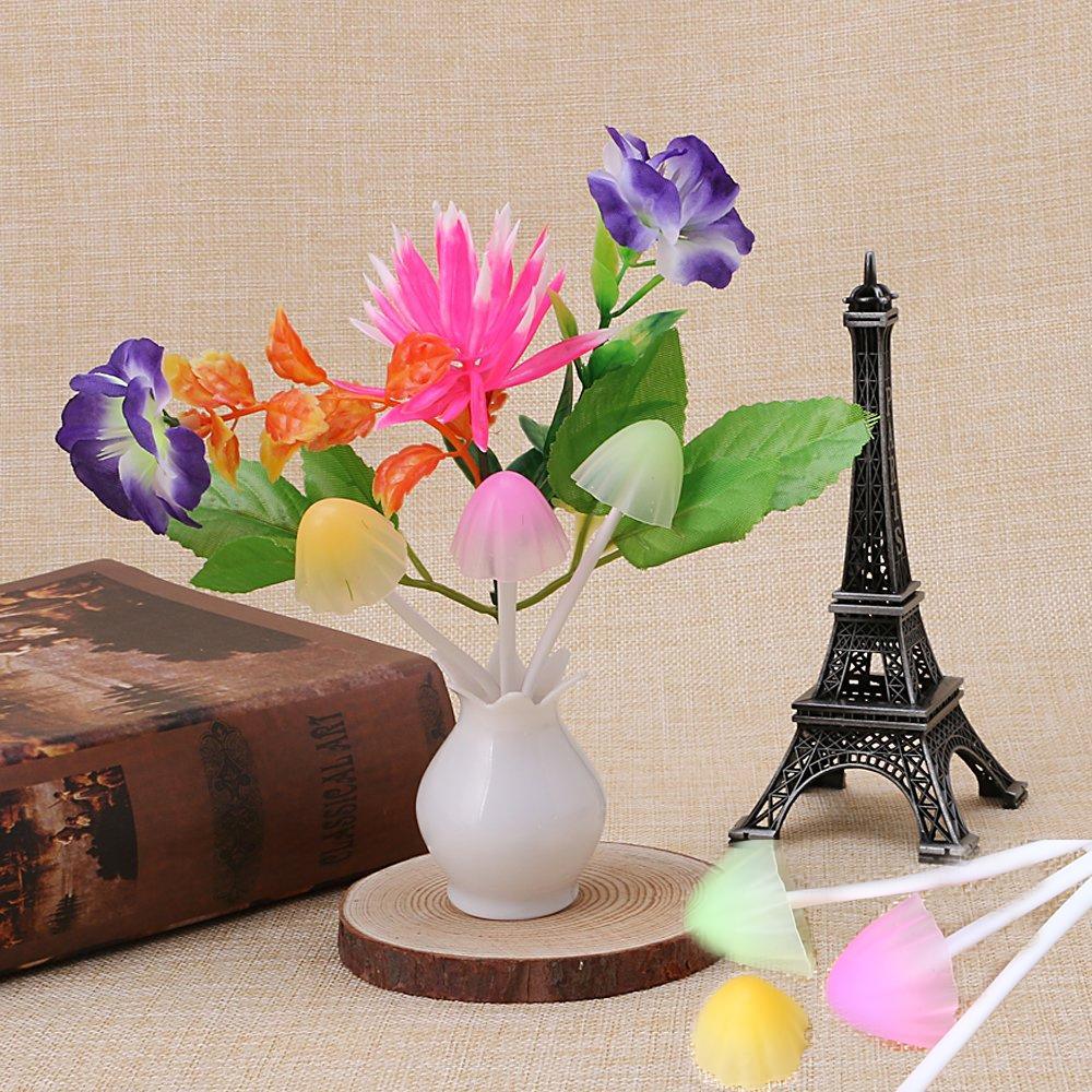 217 Led Dream Night Light Auto Onoff Sensor Mushroom Lamp (Multicolor) - Zidbik