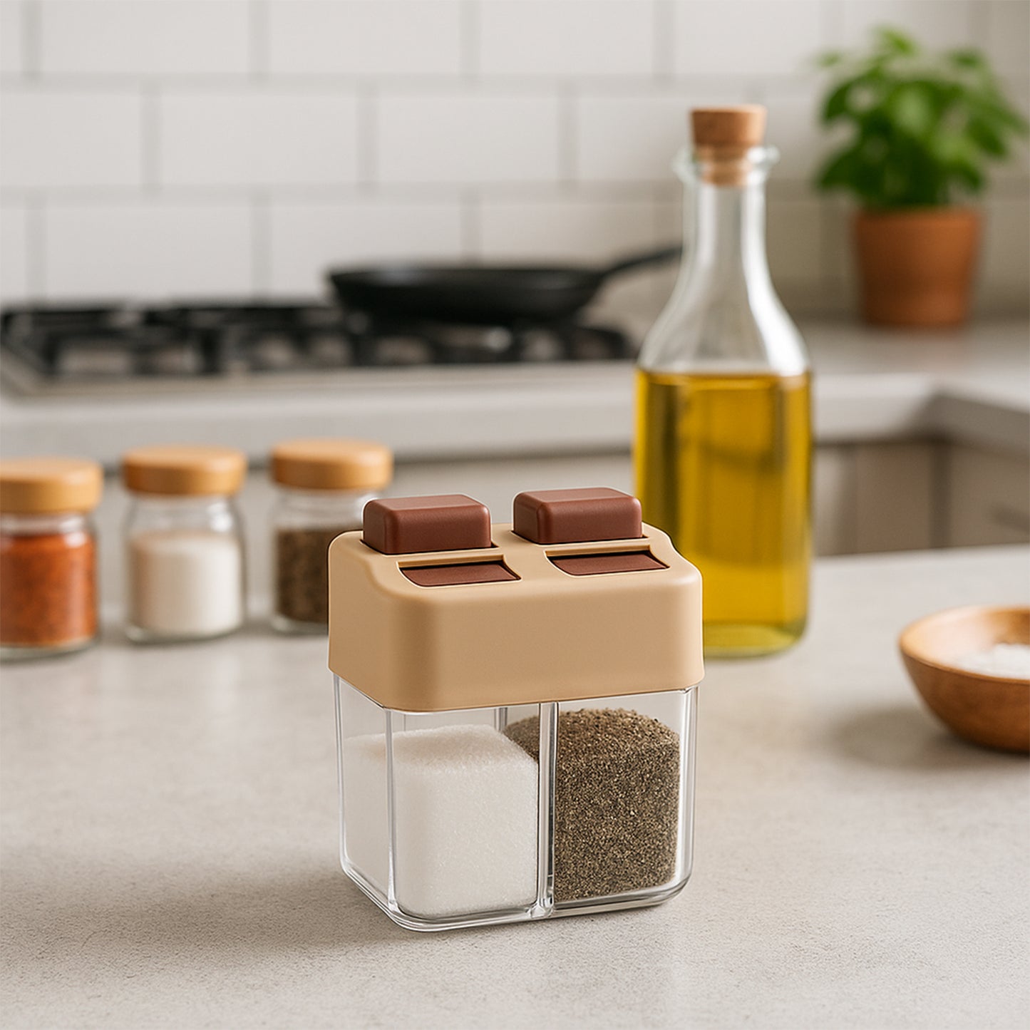 Ritu Premium 2-in-1 Salt And Pepper Dispenser - Zidbik