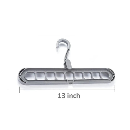 238 9 Hole Plastic Hanger Hanging Hook Indoor Wardrobe Clothes Organization Storage Balcony Windowsill Suit Racks - Zidbik