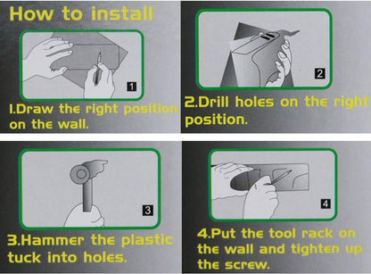 240 3 Layer Mop And Broom Holder - Zidbik