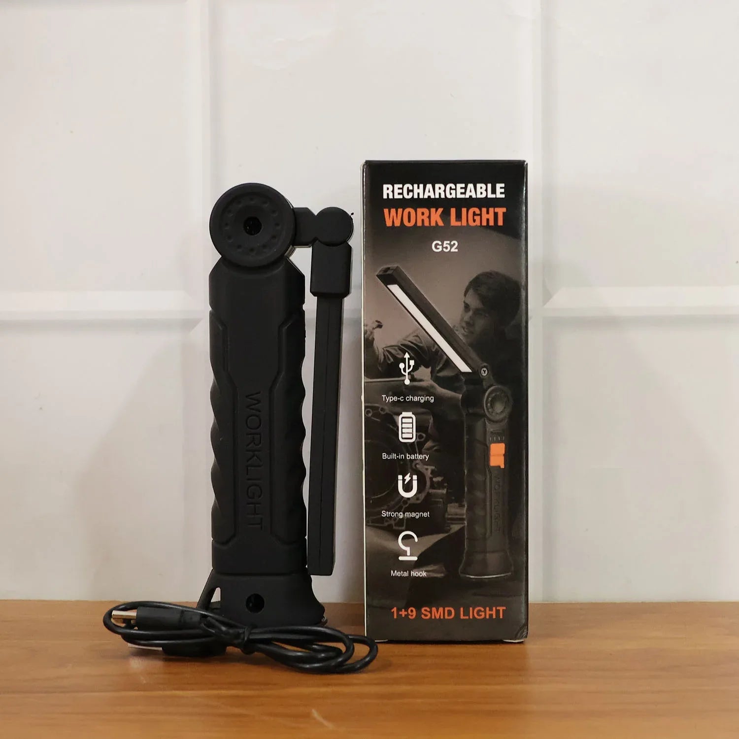 Rechargeable Adjustable Big Led Work Light (1 Pc) - Zidbik
