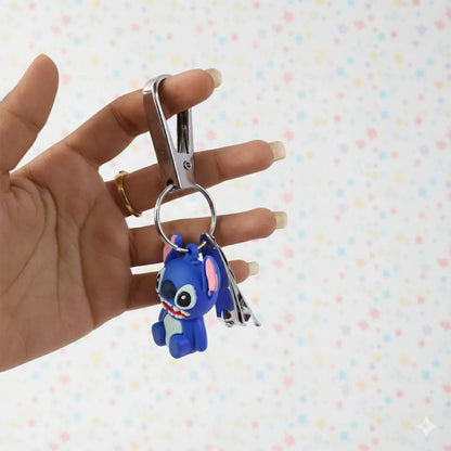Mix Design Cartoon Nail Cutter Keychain With Mini Nail Clipper (1 Pc) - Zidbik