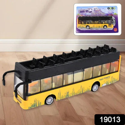 Die-cast Alloy London Long Bus Double Decker Sightseeing Bus - Zidbik