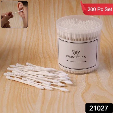 Cotton Ear Buds Set (200 Pc) - Zidbik
