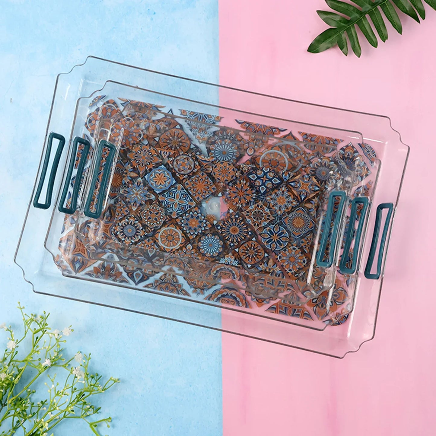 Supermom 3-piece Multipurpose Serving Tray - (3 Pc Set) - Zidbik