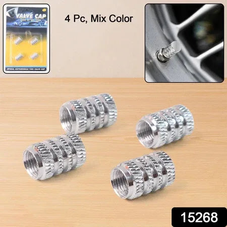 Tire Valve Stem Caps Fit For Genesis Cars. Air Valve Caps Suit For Most Car Truck Suv Wheel Accessories 4pcs Silver. - Zidbik