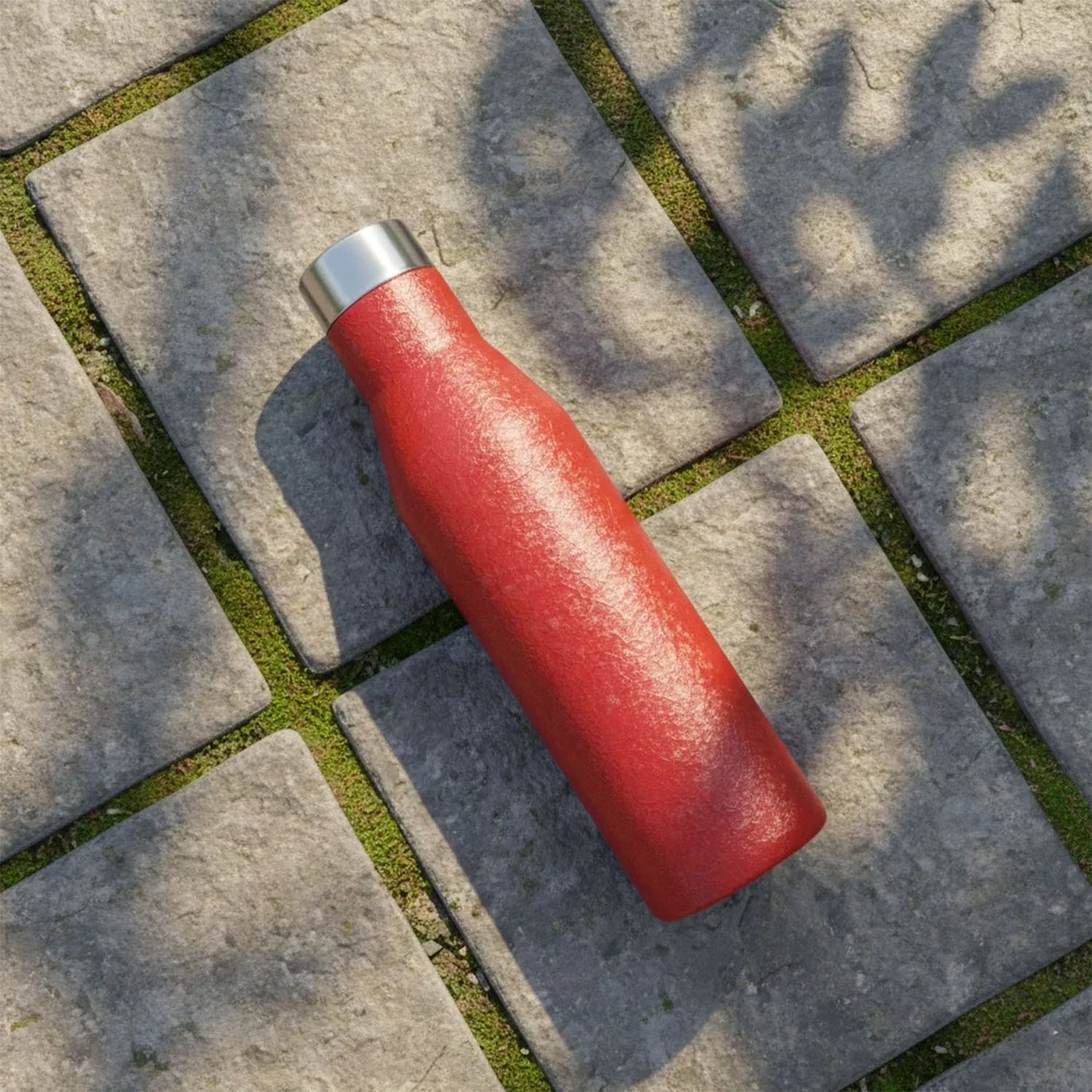 Stainless Steel Water Bottle Red Color (1000 Ml 1 Pc) - Zidbik