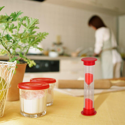 8756 Sand Timer Plastic Hourglass Sand Glass Toy Sand Clock For Kitchen Office School And Brushing Teeth For Bathroom Timer Clock Children Hourglass Sand Glass Toothbrush Household Sand Clock (3 Min Approx  5 Pc) - Zidbik