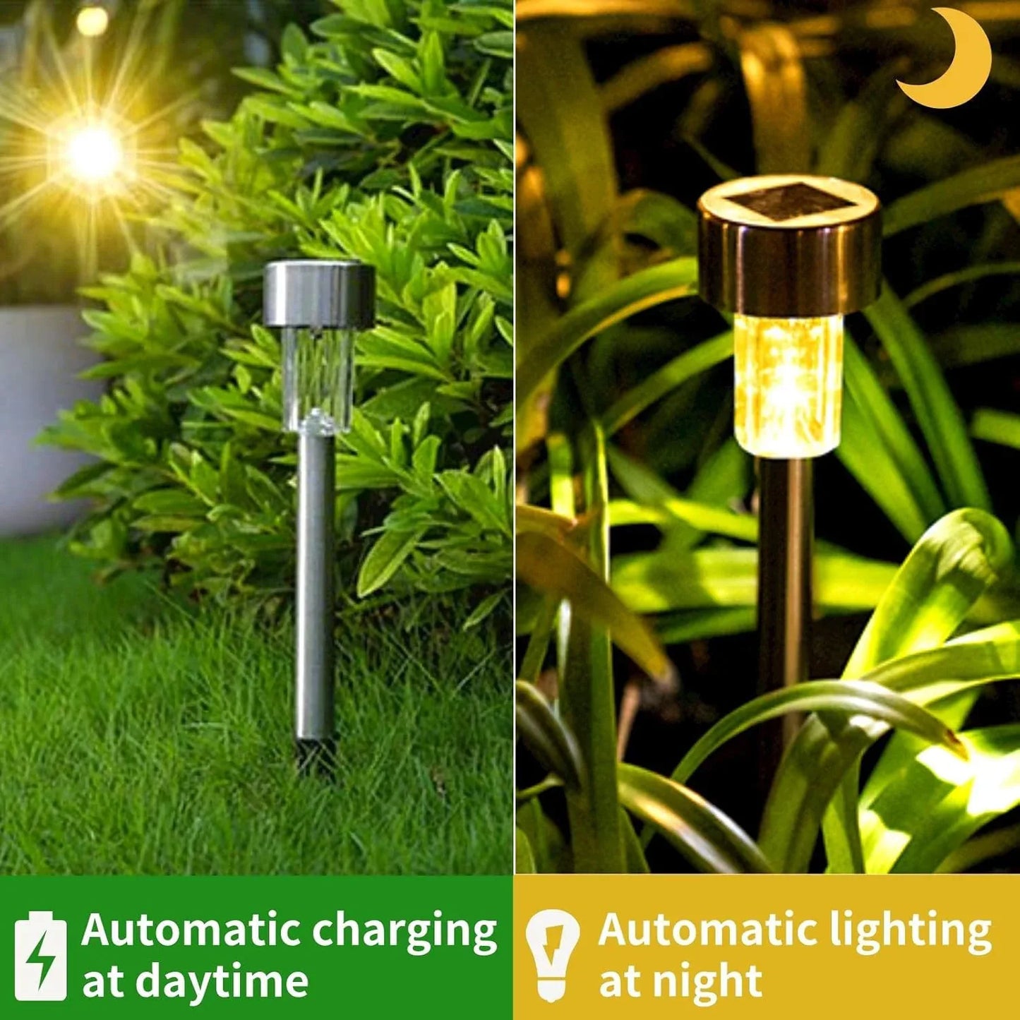 Solar Lawn Lamp Set Of 12 Pc - Zidbik
