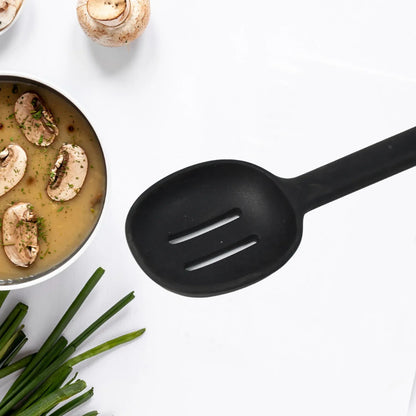 5377 Silicon Non-stick Heat Resistant Kitchen Item Premium Spoon ( 1pc ) - Zidbik