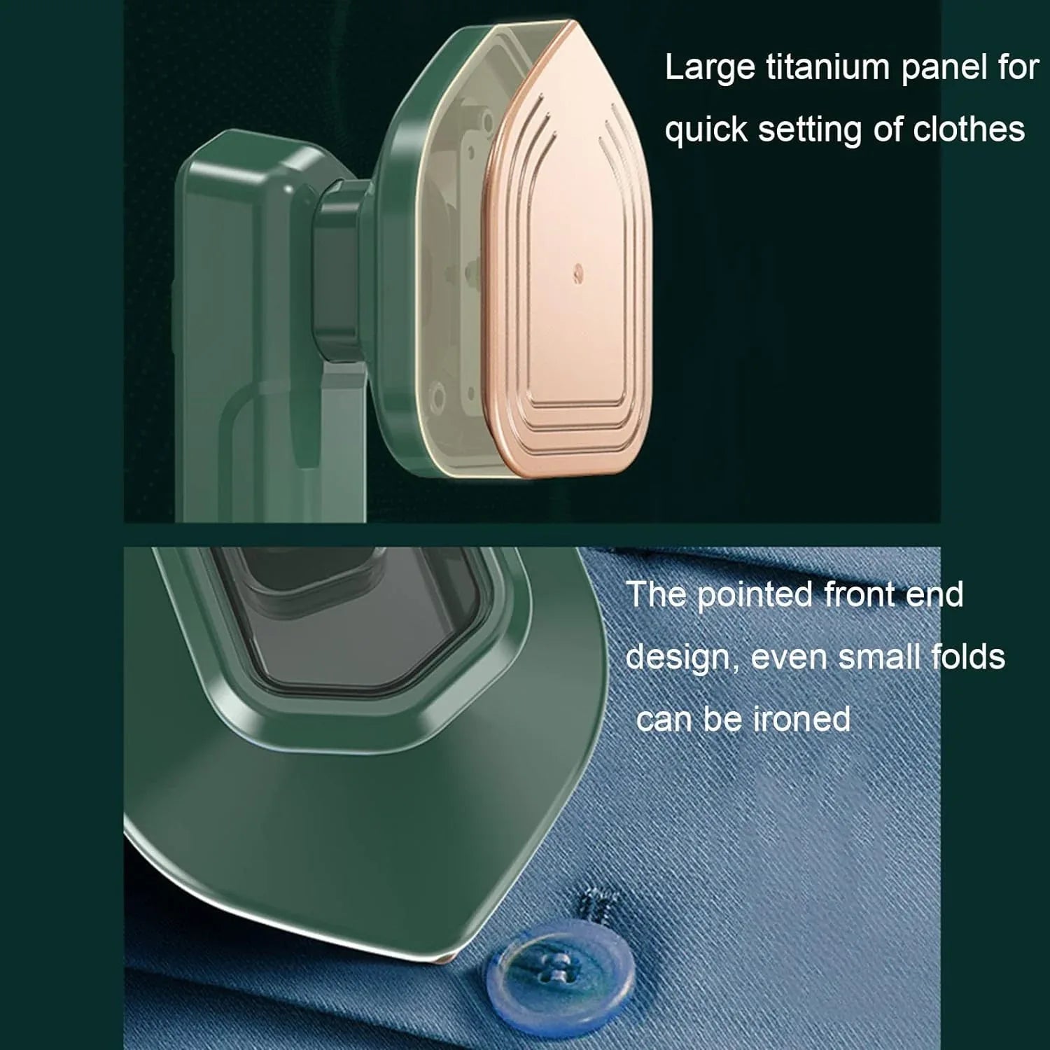 0312 Mini Steam Iron Handheld Garment Steamer For Clothes - Portable Travel Household Ironing Machine Fast Heat Up Powerful Steam Compact Design For Travel And Home Quilting Sewing Iron Useful Gifts For Family Members Friends Birthday (1 Pc) - Zidbik