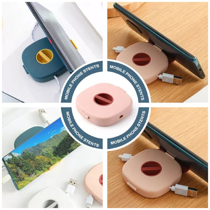 6418 Portable Travel Organiser Case For Data Cables Charger Pen Drives Memory Card - Zidbik