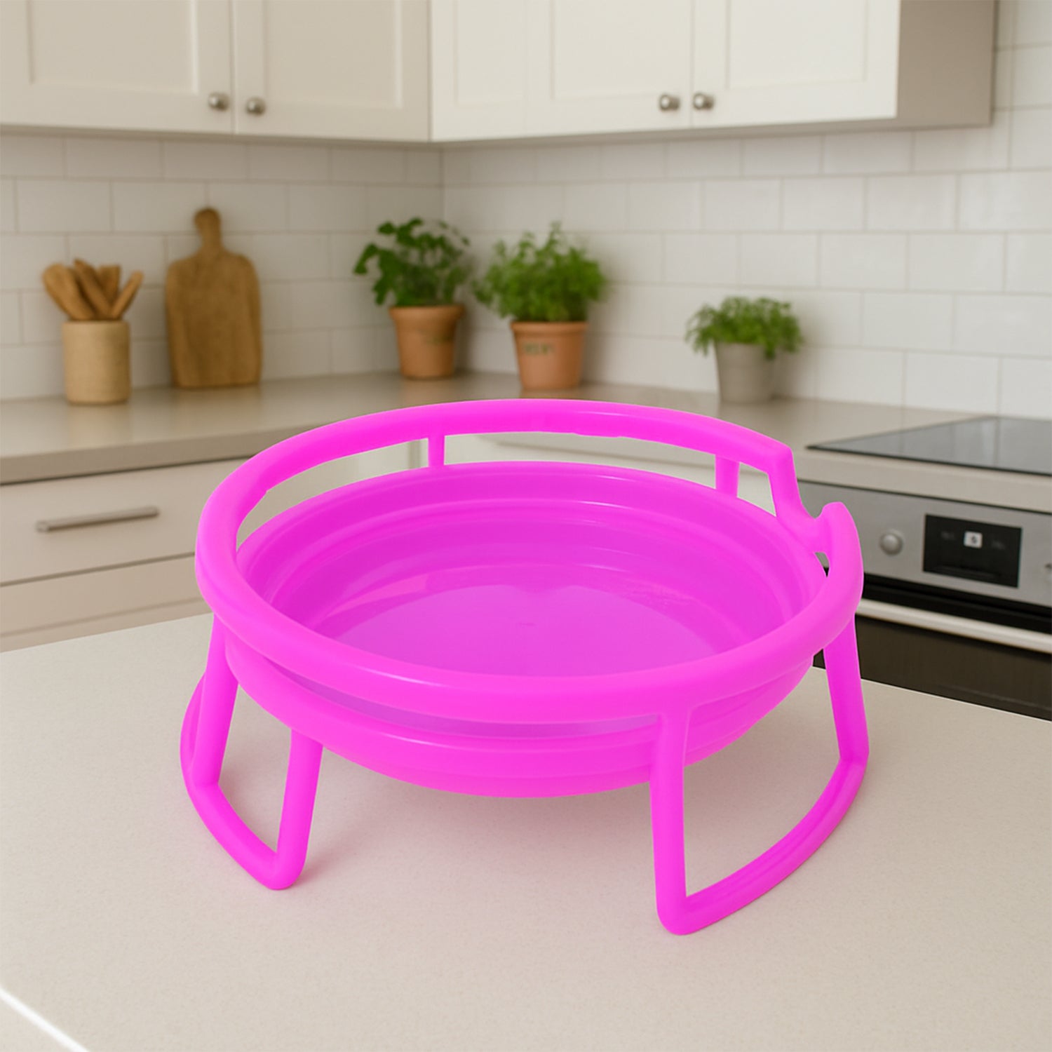 Plastic Water Pot Stand Set (2 Pc) - Zidbik
