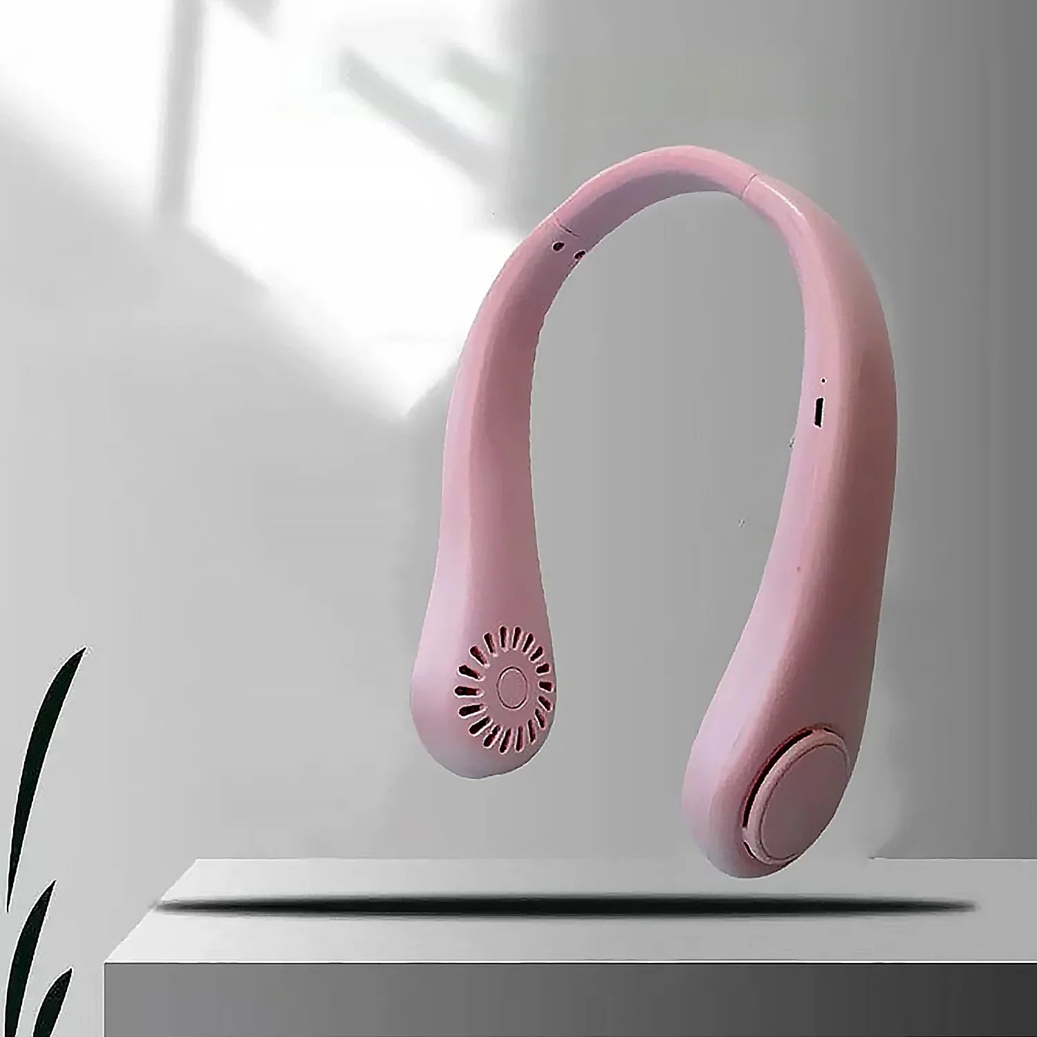 0616 Portable Neck Fan Holiday Hands Free Bladeless Neck Fan 360 Cooling Hanging Fan Usb Rechargeable Personal Neck Fan Wearable Neck Fan Suitable For Traveling - Zidbik