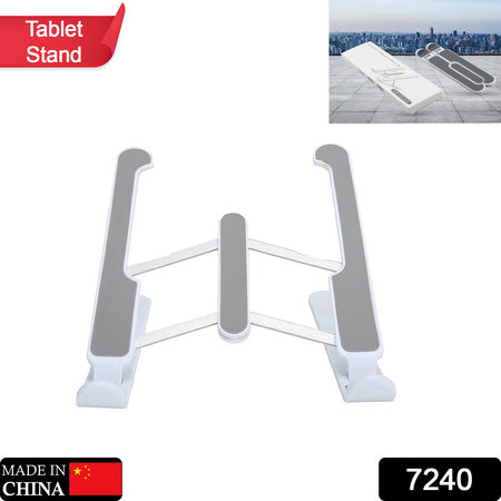 7240 Adjustable Laptop Stand Holder With Built-in Foldable Legs And High Quality Fibre - Zidbik