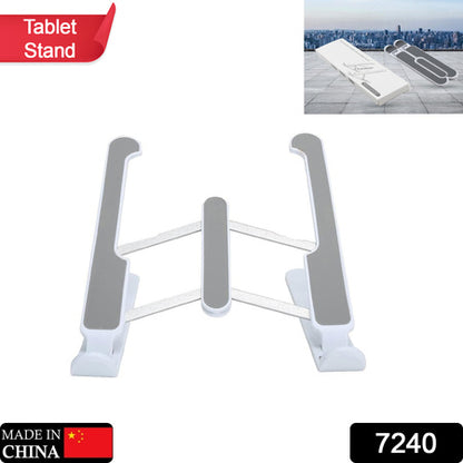 7240 Adjustable Laptop Stand Holder With Built-in Foldable Legs And High Quality Fibre - Zidbik