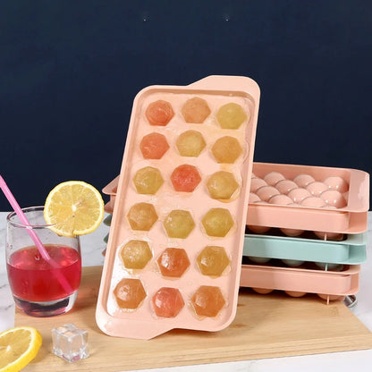 Durable Plastic Ice Cube Tray (1 Pc) - Zidbik