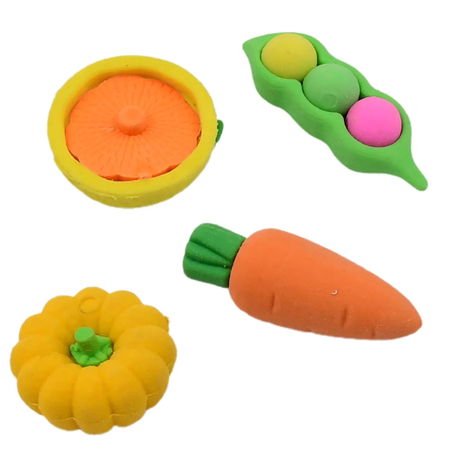Mix Design Fancy Stylish Colorful Erasers (1 Set 4 Pc Set) - Zidbik