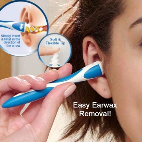 4656 Smart Swab Silicone Easy Earwax Removal With 16 Replacement Disposable Soft Tipsear Wax - Zidbik