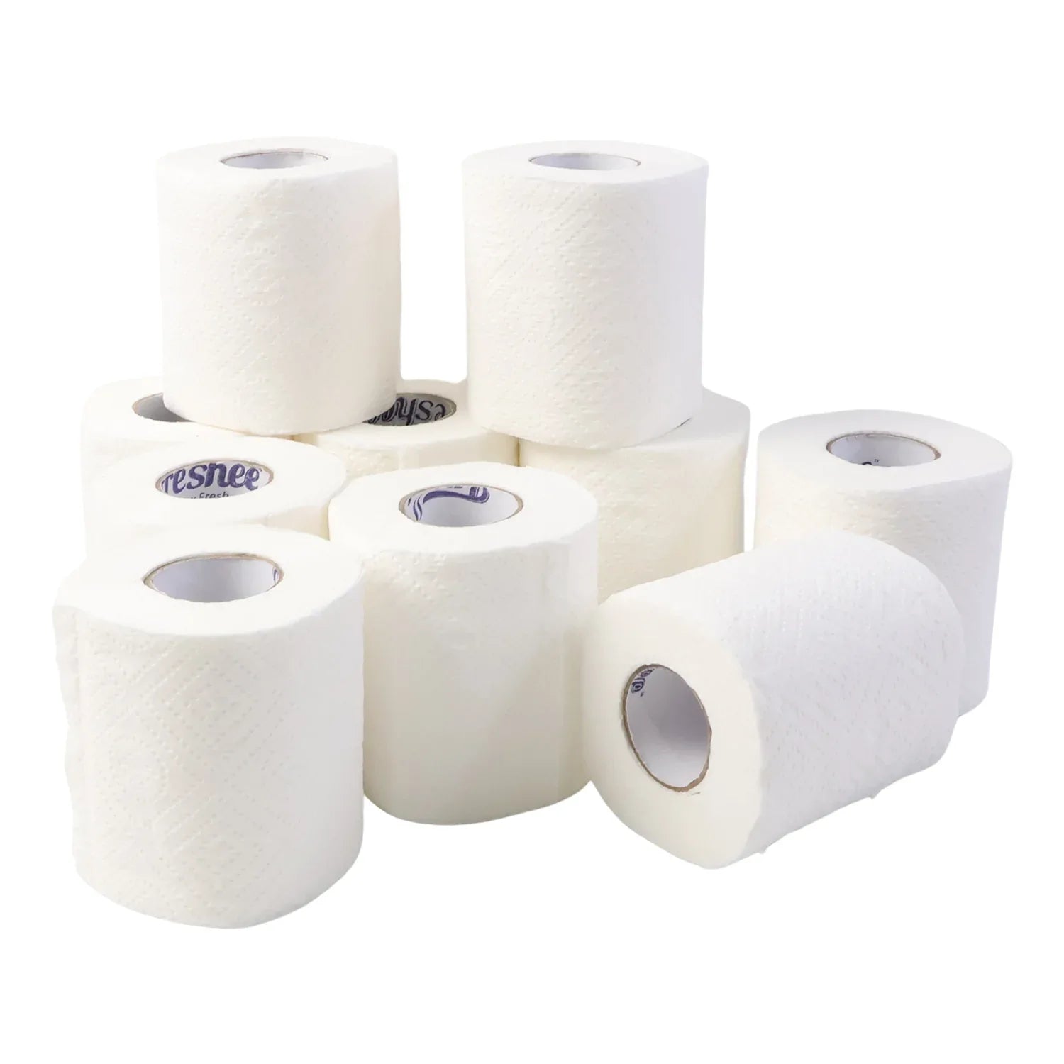 Toilet Tissue Rolls Soft Embossed Bathroom Tissue 220 Sheets 10 Rolls - Zidbik