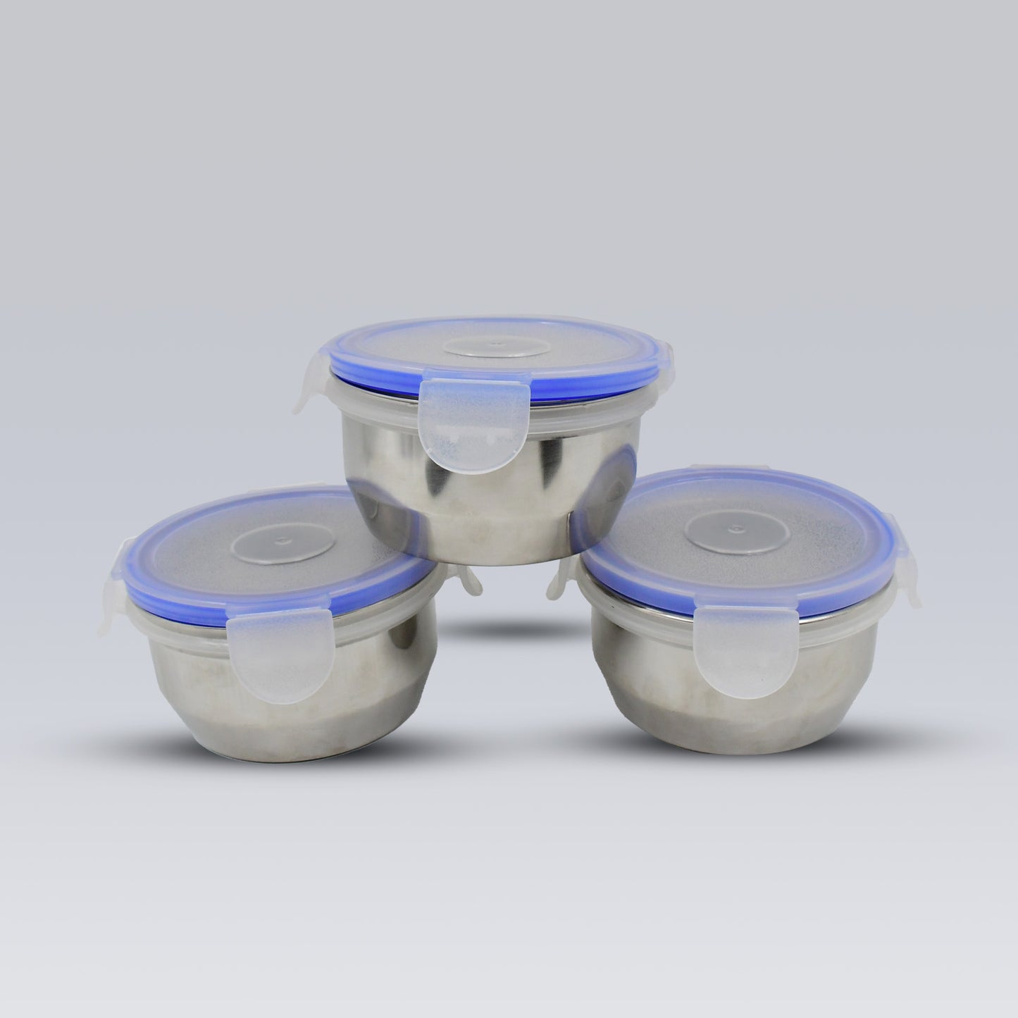 Airtight  Leak Proof Stainless Steel Container Multi Compartment Lunch Box Carry To All Type Lunch In Lunch Box  Premium Quality Lunch Box Ideal For Office  School Kids  Travelling Ideal (3 Different Lunch Box) - Zidbik