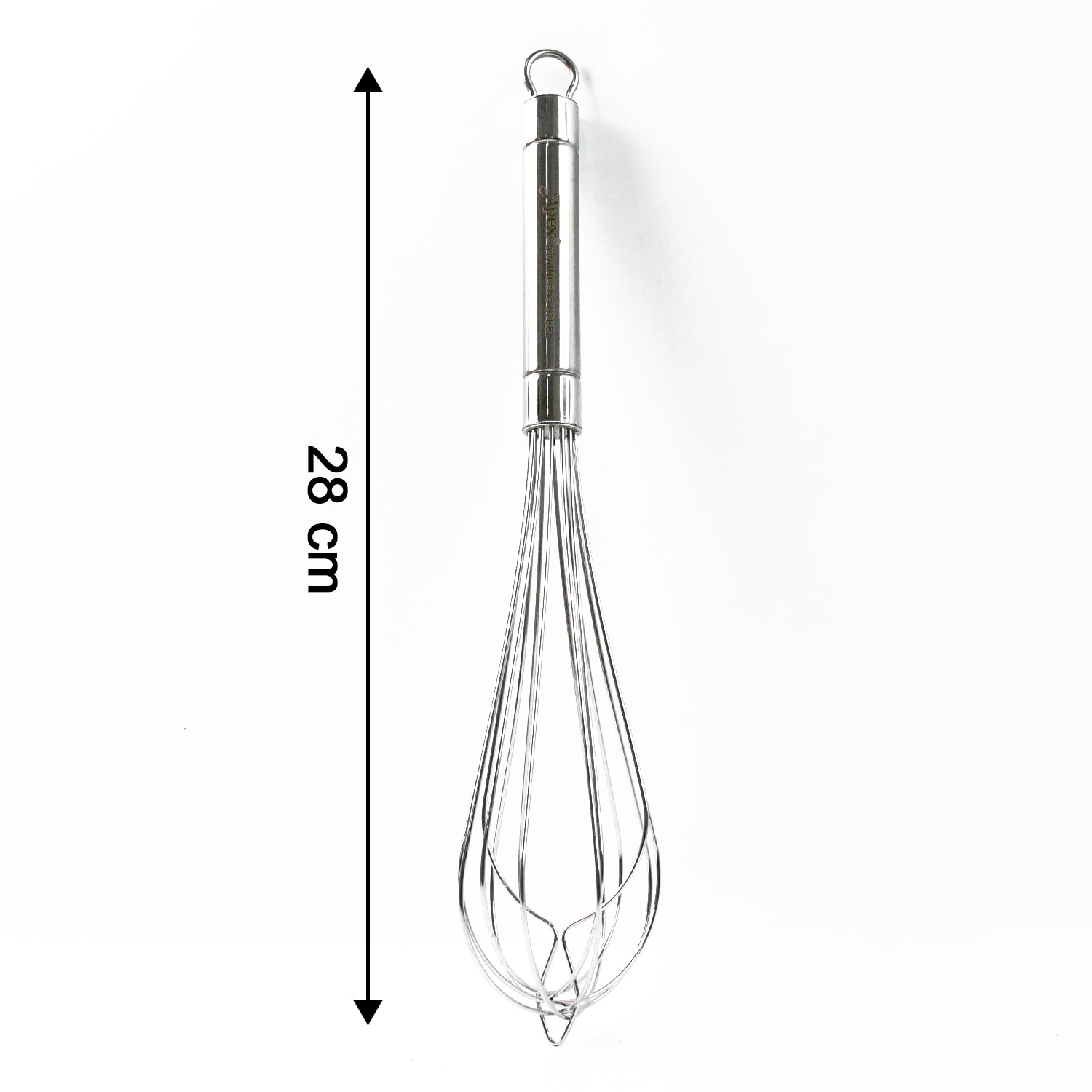 Apex Stainless Steel Medium Hand Whisk (1 Pc) - Zidbik