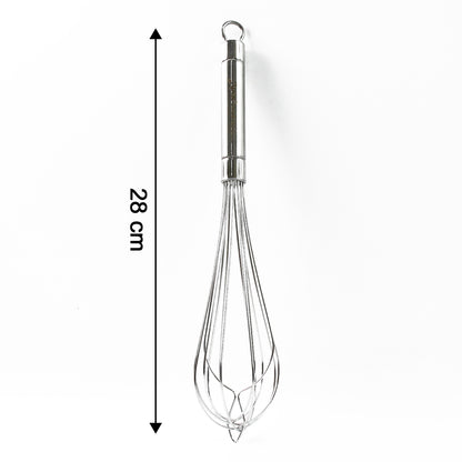 Apex Stainless Steel Medium Hand Whisk (1 Pc) - Zidbik