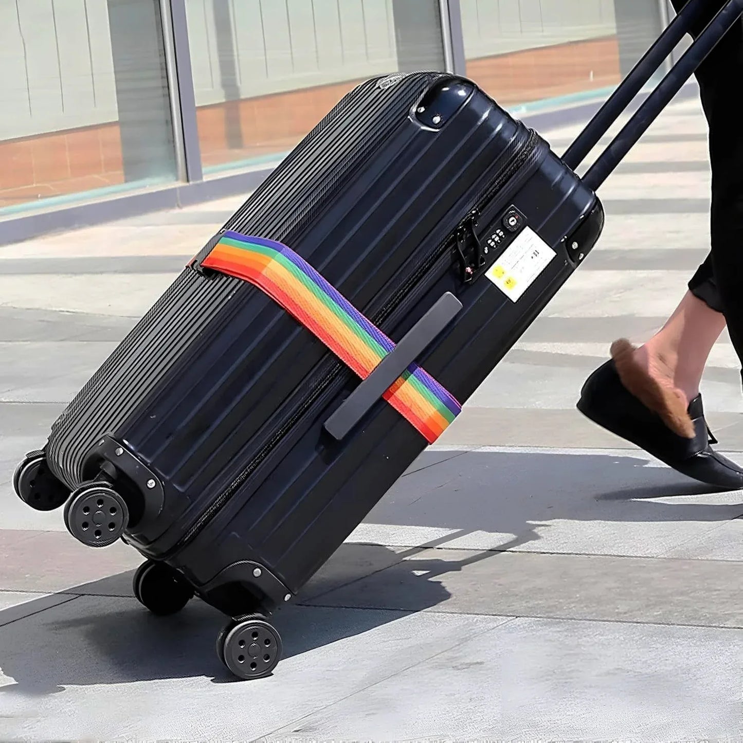Heavy-duty Rainbow Webbing With 3-digit Code Lock - Zidbik