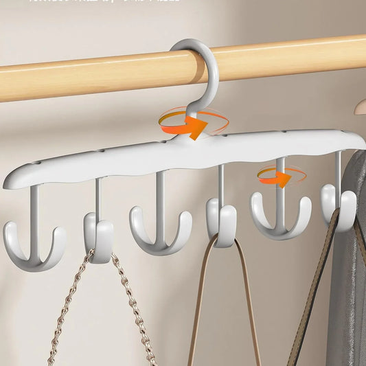 13948 Tank Top Hanger 12-hook Space Saving Hanger Capacity Rotatable Wood Space Saving Hanger Closet Organizers And Storage For Dorm Apartment For Tank Top - Zidbik