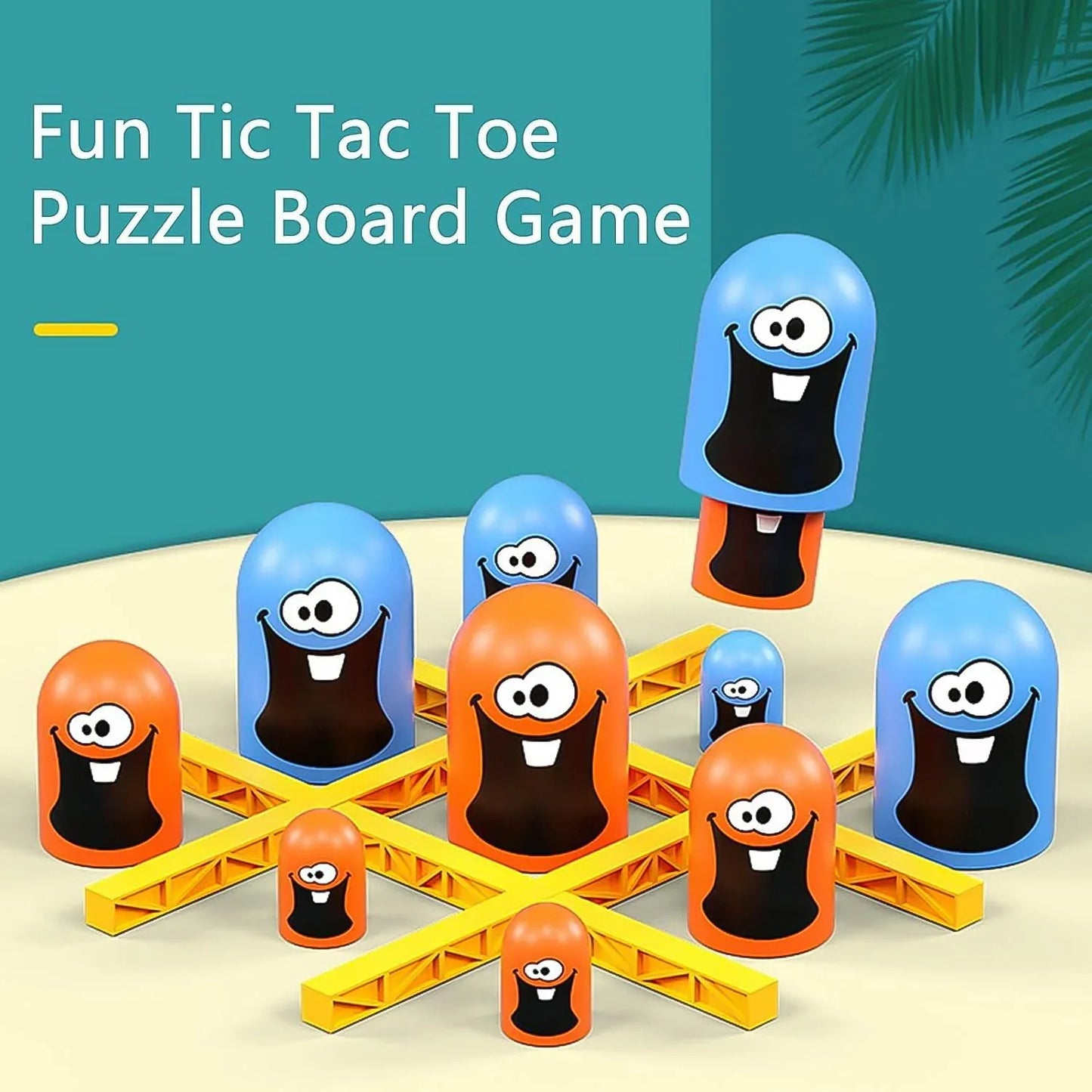 Tic-tac-toe Game Gobble Game Board Game Indoor (1 Set) - Zidbik