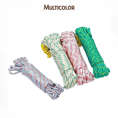 9059 10 Meter Heavy Duty Laundry Drying Clothesline Rope Portable Travel Nylon Cord Sturdy Clothes Line For Outdoor Camping Indoor Crafting Art Projects - Zidbik